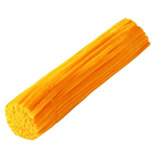 100 Pieces Pipe Cleaners Chenille Stem, Pumpkins Color Pipe Cleaners Set - Image 6