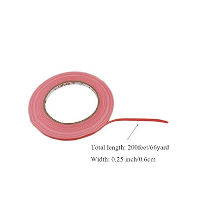 HAHIYO Red 0.25Inch Wide Floral Tape, Waterproof Florist Tape Flower Wrap - Image 2
