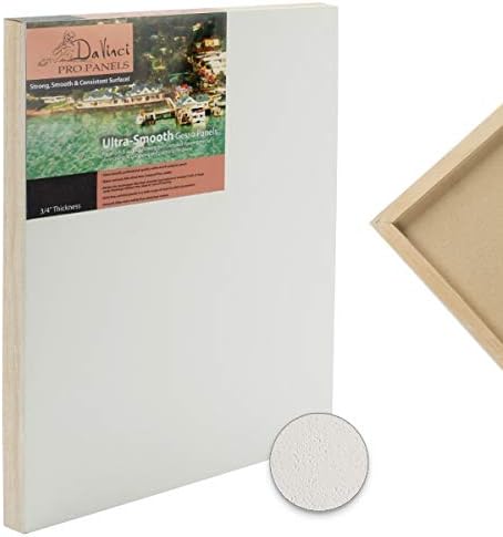 DaVinci Wood Panel Da Vinci Pro Ultra Smooth Gesso Panels 3/4 in in Panel 4x12 by DaVinci+Wood+Panel