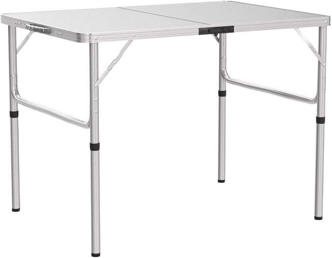 RedSwing Aluminum Folding Table 3 Feet Adjustable Height, Lightweight and - Image 5