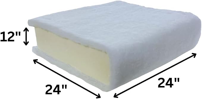 FoamRush 12" x 24" x 24" Seat Cushion Foam - Image 2