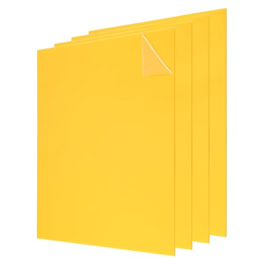 uxcell 4Pcs Acrylic Sheets 8x8 Inch Acrylic Panel 1/8 Inch-3mm Plastic Board by uxcell