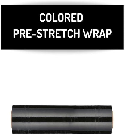 PSBM Black Stretch Wrap, 15 Inch x 1476 Feet, 8 Pack, Tinted Pre-Stretched - Image 3