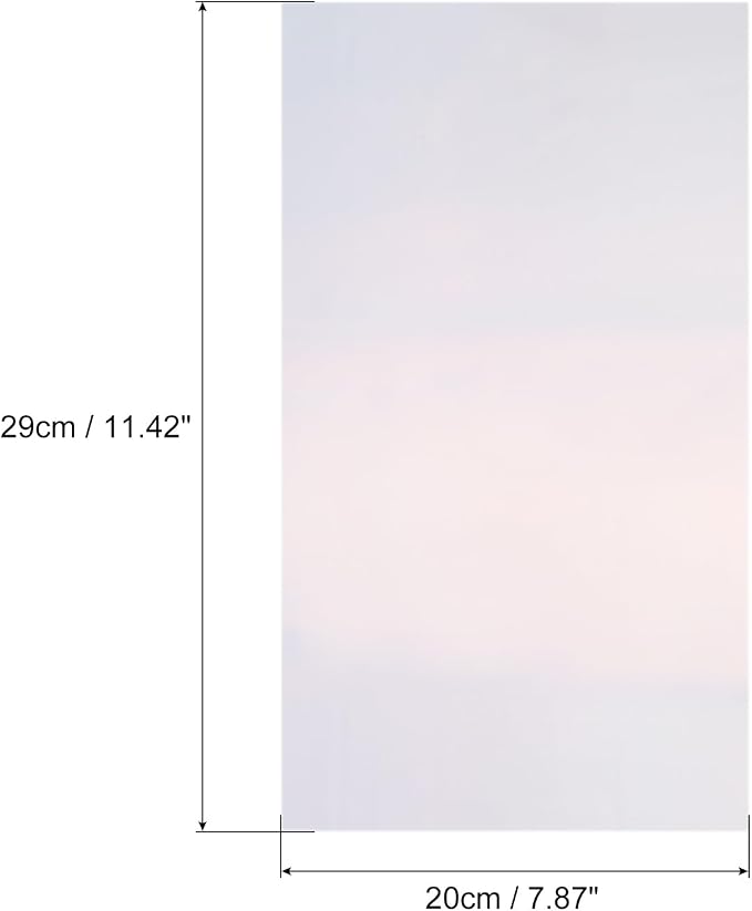 MECCANIXITY 50 Sheets Heat Reactive Foil, 20x29cm Laser Silver Foil Transfer - Image 2