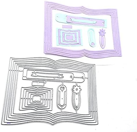 Book Cutting Dies, Bookmarks Tags Banner Die Cuts Metal Embossing Stencils - Image 5