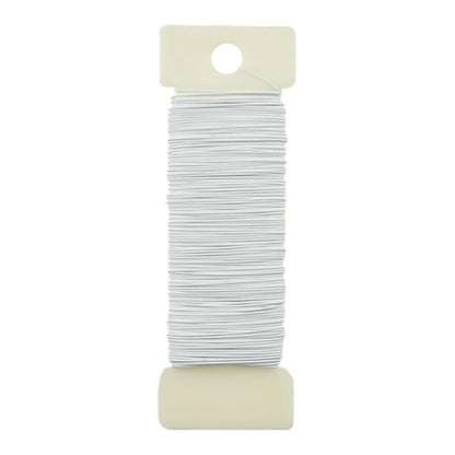 HAHIYO 26Gauge White Metal Floral Wire by HAHIYO