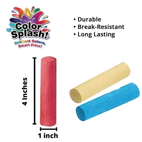 S&S Worldwide Giant Box of Jumbo Sidewalk Chalk, 126 Pieces, 9 Colors - Image 3