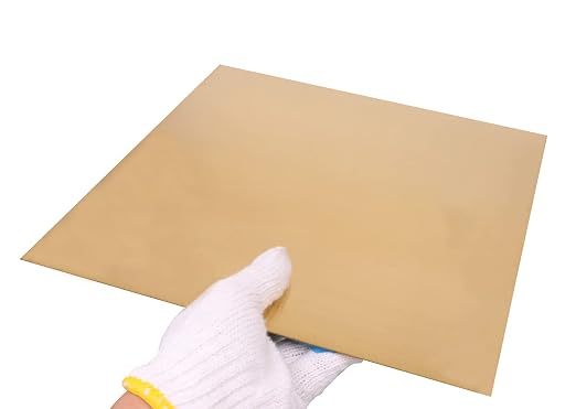 1 Pcs C280 Brass Sheet, 11.8" x 11.8", 18 Gauge Thickness, No Scratches - Image 3