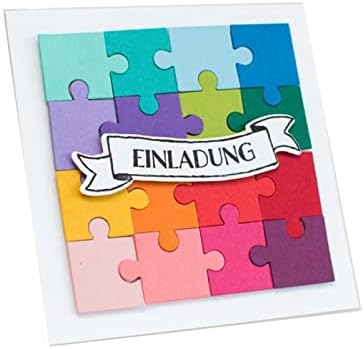 Square Jigsaw Puzzle Cutting Dies, Love Heart Jigsaw Puzzle Die Cuts Metal - Image 5