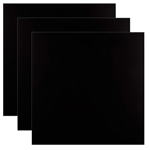 3 Pack 5052 Aluminum Sheet Metal 12 x 12 x 1/32 Inch Black Anodized Aluminum by ZOFORTY