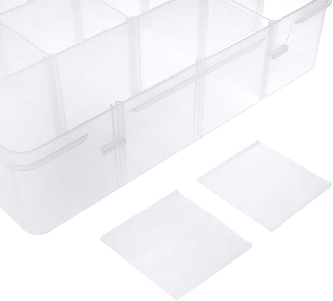 Xiaoyztan Clear Plastic Organizer, 12 Grids - Image 7