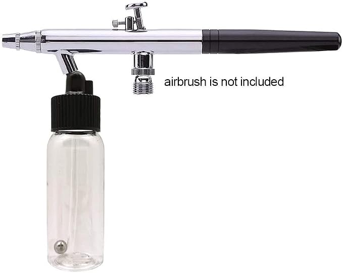 10 Pack 30ML Airbrush Plastic Bottles Jars - Image 3