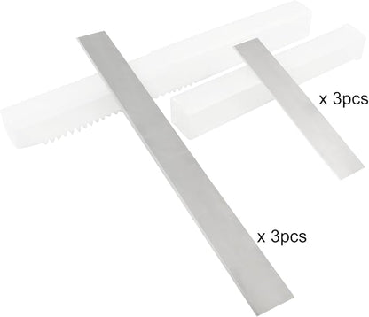 Litoexpe 6pcs Polymer Clay Cutters, Carbon Steel Clay Slicer Blade Set - Image 5