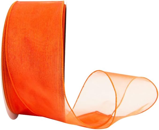 Ribbon Bazaar Sheer Organza Wired Ribbon by RibbonBazaar