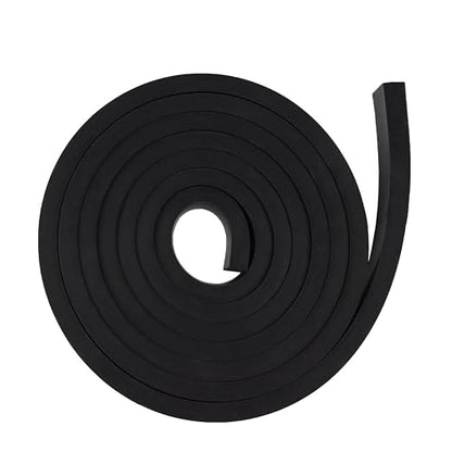 DOBTIM Rubber Strips 1/2" Thick X 1" Wide X 10'Long, Solid Rubber Rolls Use - Image 5