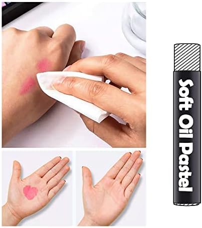 12 Pcs Cream Soft Oil Pastels Vibrant and Creamy Colored Chalk Pastels Artists - Image 3