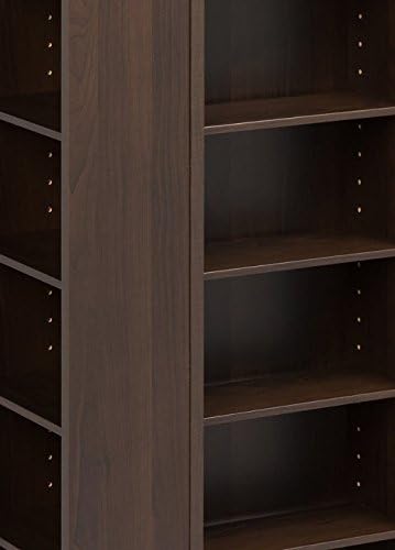 Prepac 4 Revolving Display Cabinet Media Storage, Large Four-Sided Spinning - Image 6