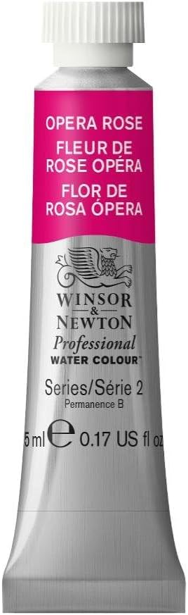 Winsor & Newton Professional Water Colour Paint, 0.17-oz Tube, Opera Rose by WinsorNewton