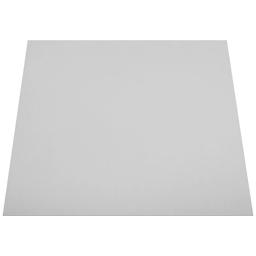 430 Stainless Steel Sheet Metal 12" x 12" x 1/32" Inch Metal Plates by CKVIHAV