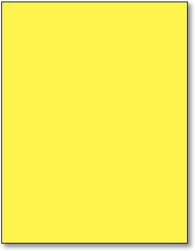 Ultra Lemon - 8.5 X 11 Inches Bright Color Paper, 100 Sheets Per Pack by SSuperfinePrinting