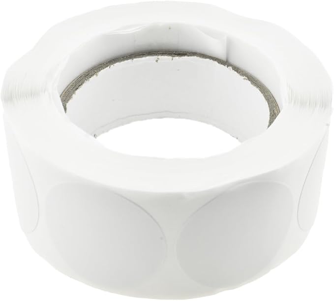 HAHIYO 1Inch 500Pcs White Kraft Label Sticker Roll - Image 5