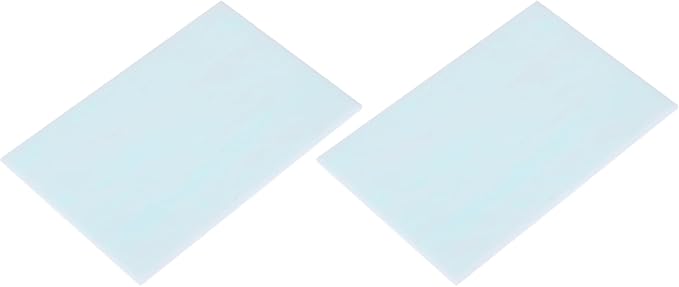 MECCANIXITY 2 Pcs Stained Glass Sheet Mosaic Tile 7.9 Inch x 5.9 Inch Light by MECCANIXITY