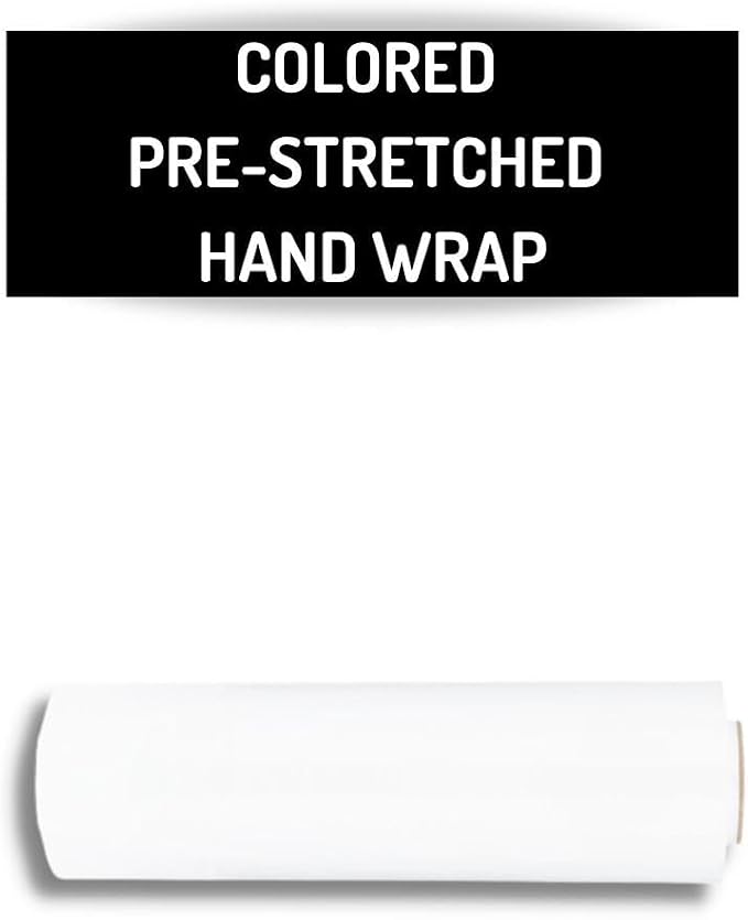 PSBM White Stretch Wrap, 15 Inch x 1476 Feet, 144 Pack, Tinted Pre-Stretched - Image 2