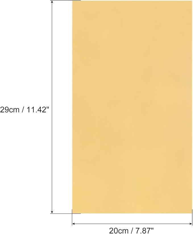MECCANIXITY 50 Sheets Heat Reactive Foil, 20x29cm Laser Gold Foil Transfer - Image 2