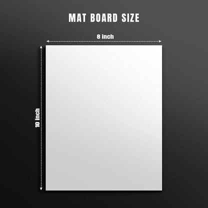 AUEAR, 15 Pack 8x10 Uncut Matte Boards White Photo Mat Board Great - Image 2