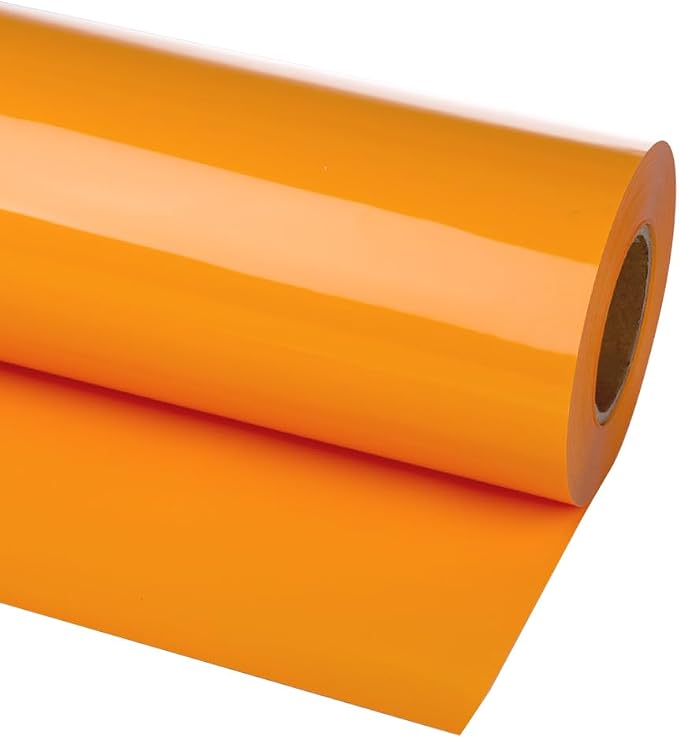 guangyintong Heat Transfer Vinyl Light Orange HTV Rolls, Matte Surface HTV Vinyl by guangyintong