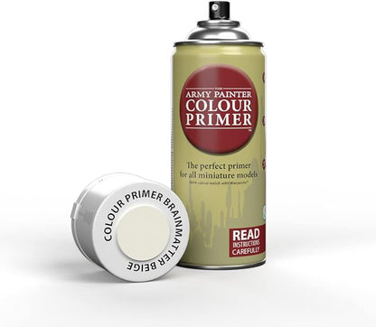 The Army Painter Colour Primer Brainmatter Beige, 400 mL Acrylic Spray Primer by TheArmyPainter