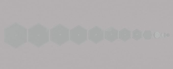 Hexagon Quilting Template Set - Image 2