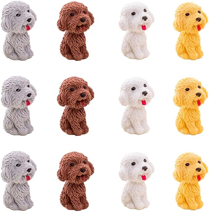 36 Pcs Pencil Eraser Set, 3D Cute Erasers by HomeImpel