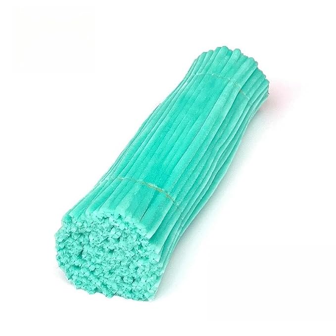 100 Pieces Pipe Cleaners Chenille Stem, Pastel Candy Color Pipe Cleaners Set - Image 4