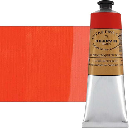 Charvin Extra Fine Oil Paint, Cadmium Scarlet 150 ml by Unknown