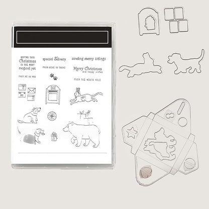 2025-2026 Stamps and Dies for Card Making, Stamps and Dies Set 2025 for by HITKUZ