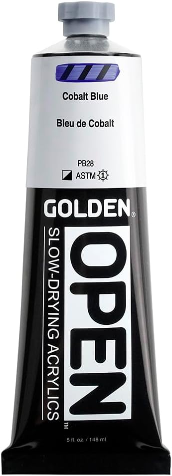 OPEN Slow-Drying Acrylics by GOLDEN, Cobalt Blue, 5 fl oz. tube, Professional by GoldenArtistColors