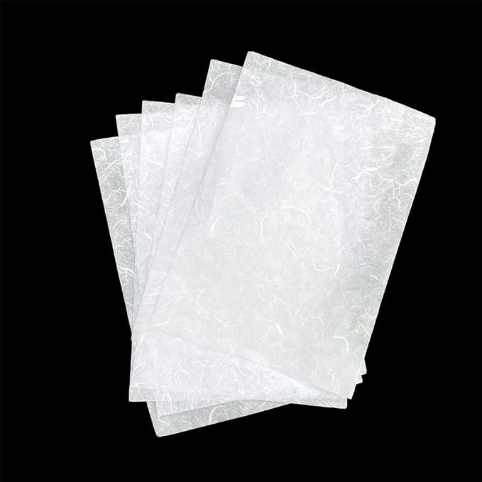 50 Sheets A4 Natural Fiber Mulberry Tree Mulberry Paper Sheets Art Tissue Washi - Image 5