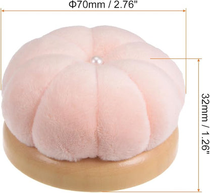 HARFINGTON Wooden Base Needle Pincushions Japanese Style Pin Cushions Round Pin - Image 2