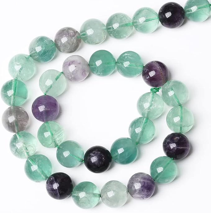 90pcs 4mm Natural Stone Beads Fluorite Gemstone Round Loose Beads - Image 5