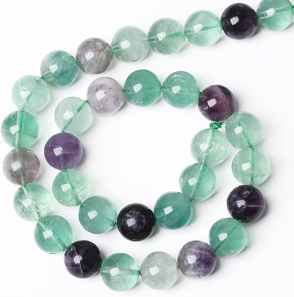 90pcs 4mm Natural Stone Beads Fluorite Gemstone Round Loose Beads - Image 5