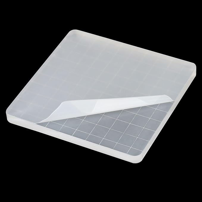 PATIKIL 4" x 4" Acrylic Stamp Block, 2 Pack Clear Stamping Block - Image 5