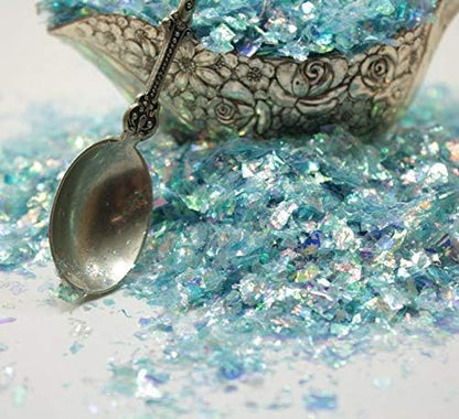 Blue Flitter Iridescent Ice Glitter Flakes - Image 5