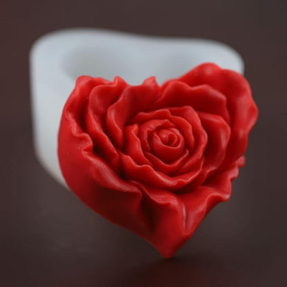 3.5 inch Rose Flower Mold Handmade Rose Soap Mold Peony Silicone Mold by ESEDAGESiliconeMold