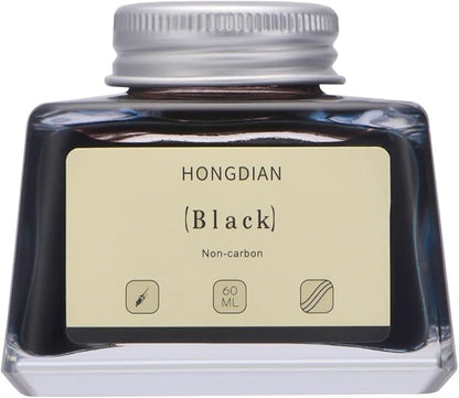 Asvine Hongdian Fountain Pen Bottled Ink Black, 60ml Fountain Pen Bottled Ink by Asvine
