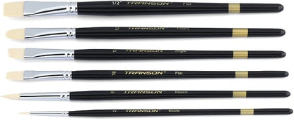 Transon Paint Brush Set 6pcs Art Painting Flexible Bristle - Image 6