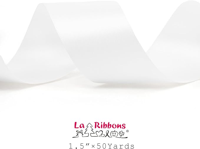LaRibbons 1 1/2 Inch 50 Yard Double Faced Satin Ribbon - Image 5