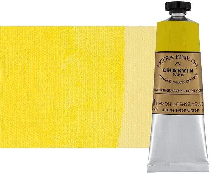 Charvin Extra Fine Oil Paint, Intense Lemon Yellow 60 ml by Unknown