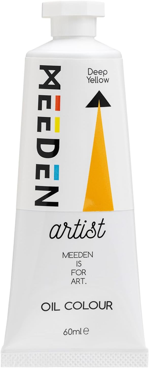 MEEDEN Artist Grade Oil Paint: Deep Yellow - 60ml/2oz Tube - Professional Art by MEEDEN