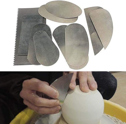 10pcs Steel Cutter Ceramic Tools, Sculpture Pottery Modeling Cutter Scraper - Image 3